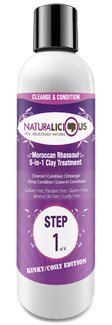 Naturalicious Moroccan Rhassoul 5-in-1 Clay Treatment (For Tight Coils + Curls) - Duafe Beauty Collective