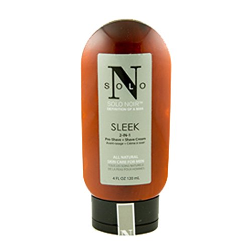 Solo Noir, Sleek Preshave Shave Cream, 4 Ounce - Duafe Beauty Collective