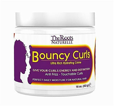 The Roots Naturelle Curly Hair Products Bouncy Curls (16 Ounce). Anti-Frizz Cream. - Duafe Beauty Collective