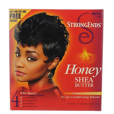 Strong Ends Honey Shea Butter Super/Coarse Sensitive Scalp, 1 Fluid Ounce - Duafe Beauty Collective