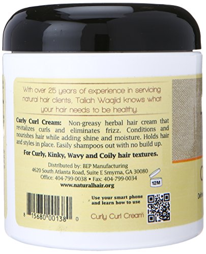 Taliah Waajid Curls, Waves and Naturals Curly Curl Cream, 6 Ounce - Duafe Beauty Collective