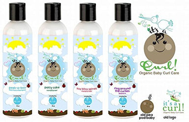 Curls It's a Curl Organic Baby Curl Care Set 4pcs- Tearless Shampoo +Conditioner+Moisturizer+Leave In - Duafe Beauty Collective